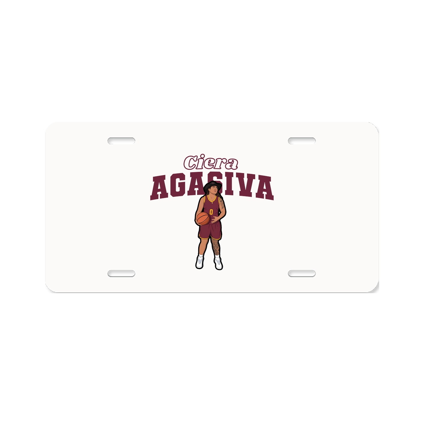 License Plate — Name Arch in Classic