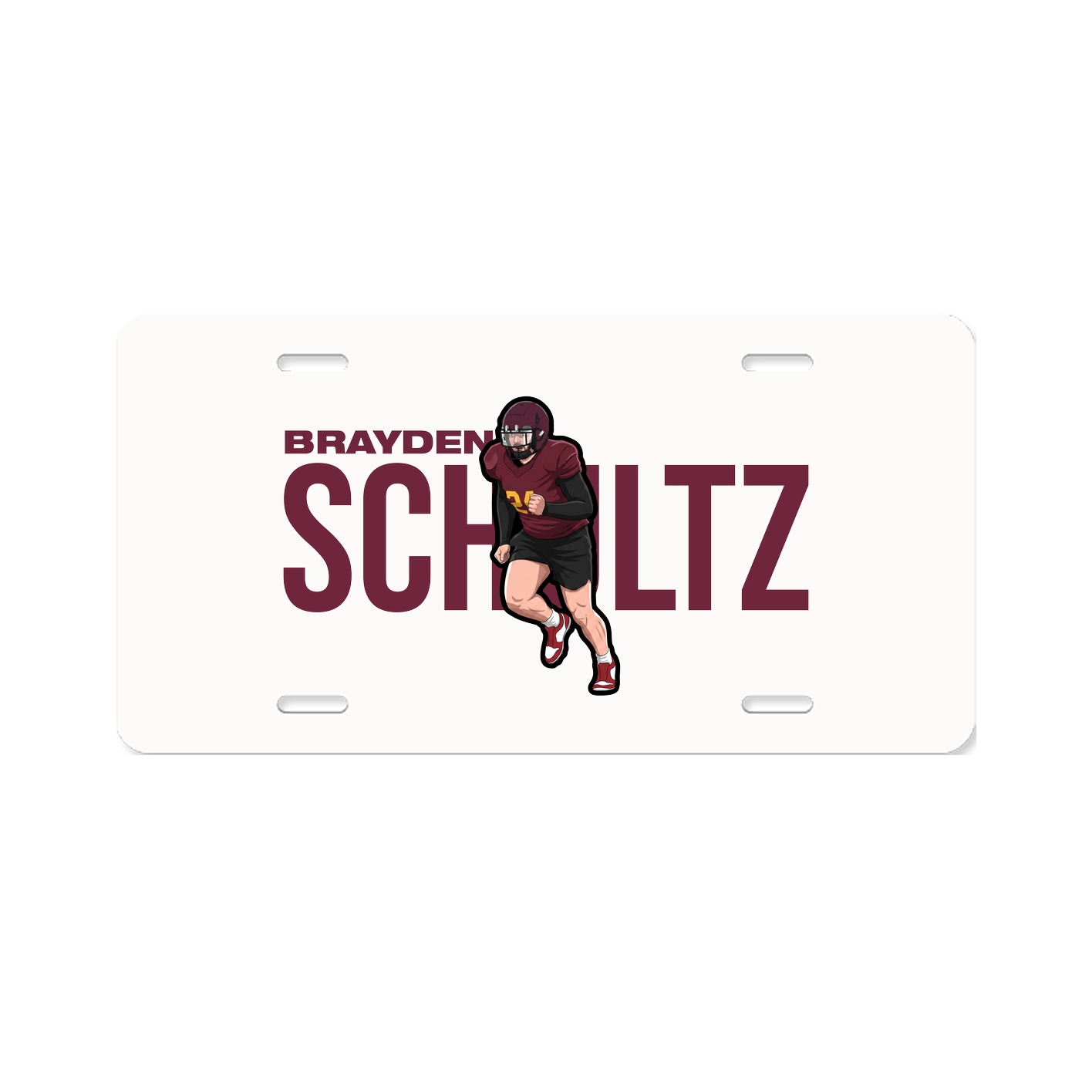 License Plate — Player Name in Classic