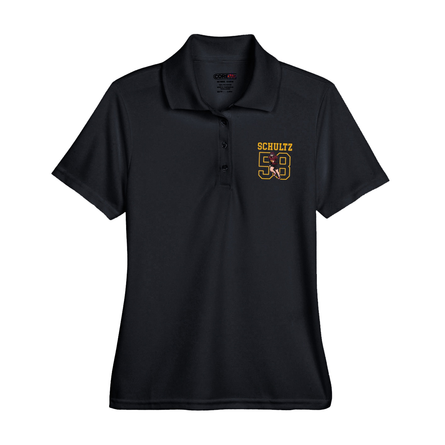 Womens Performance Polo — Shirsey in Black