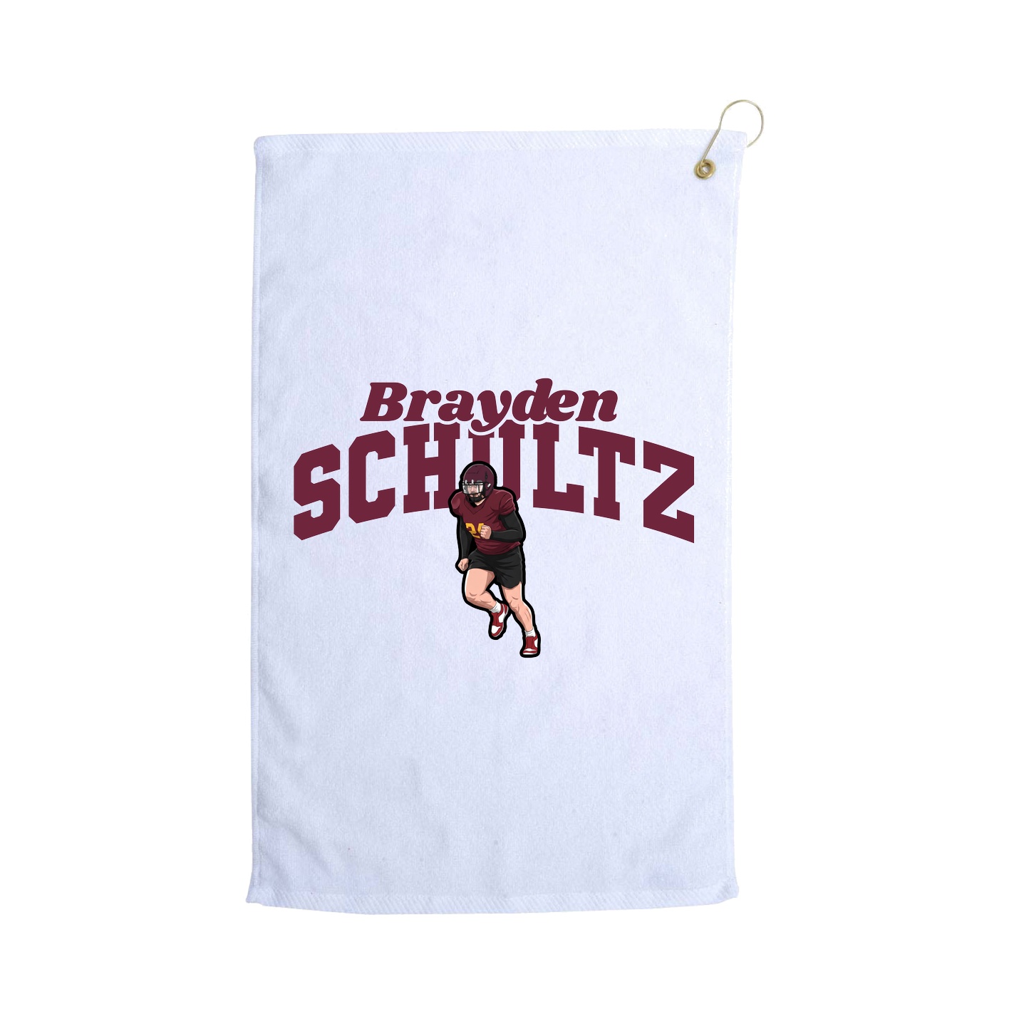Golf Towel — Signature Arch in White