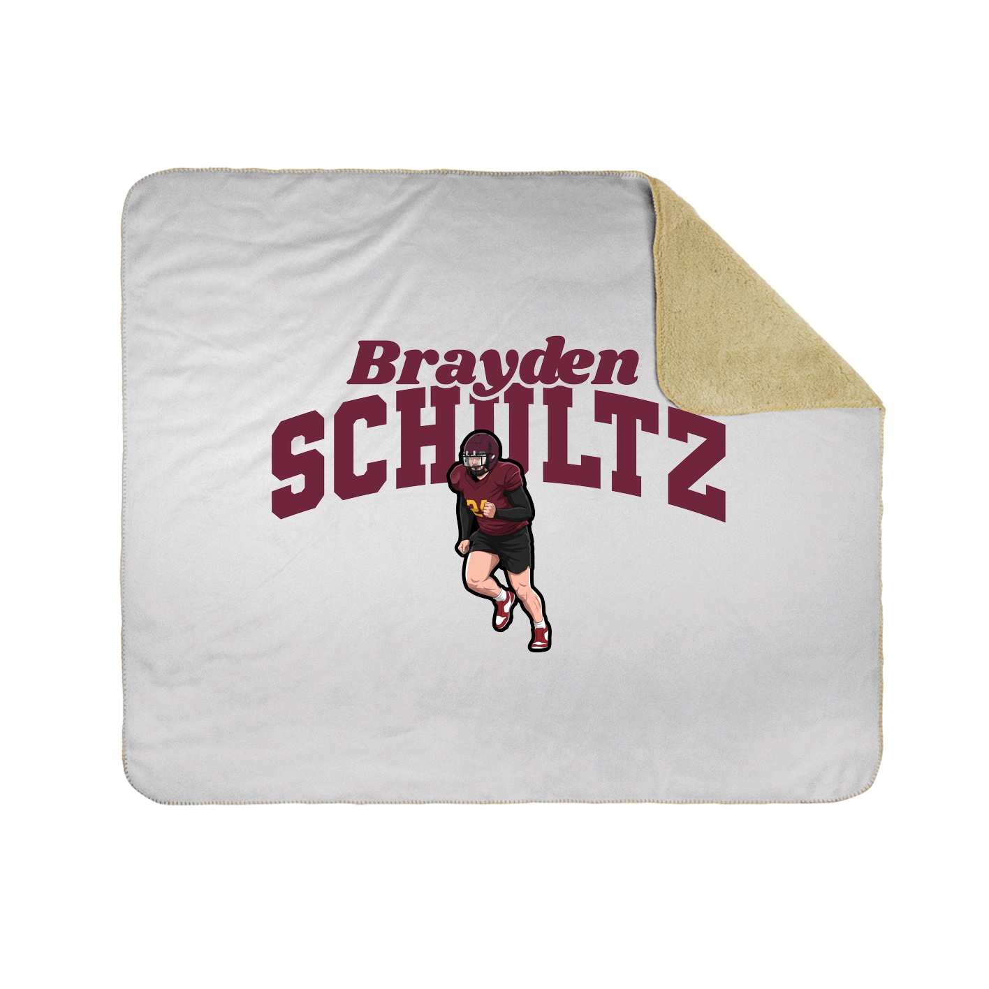 Throw Blanket — Signature Arch in White