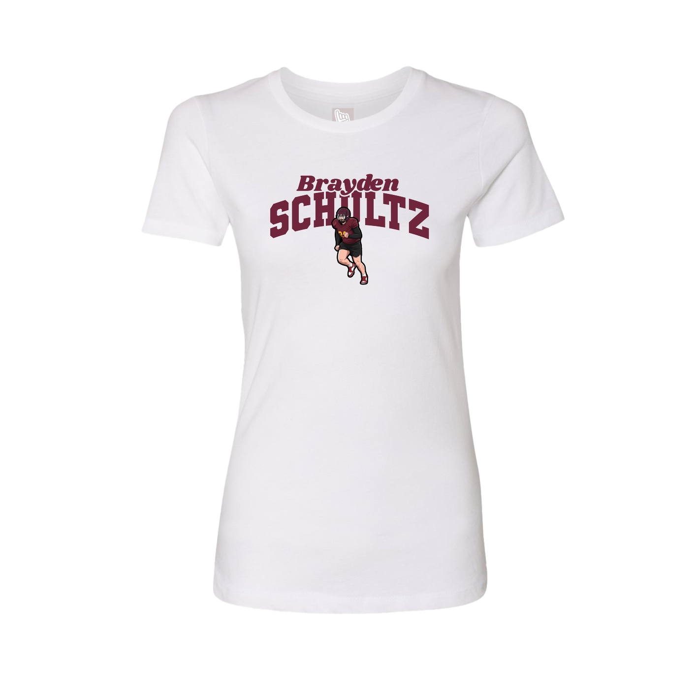 Womens Tee — Signature Arch in White