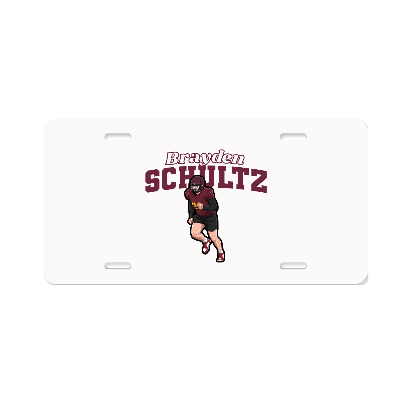 License Plate — Name Arch in Classic