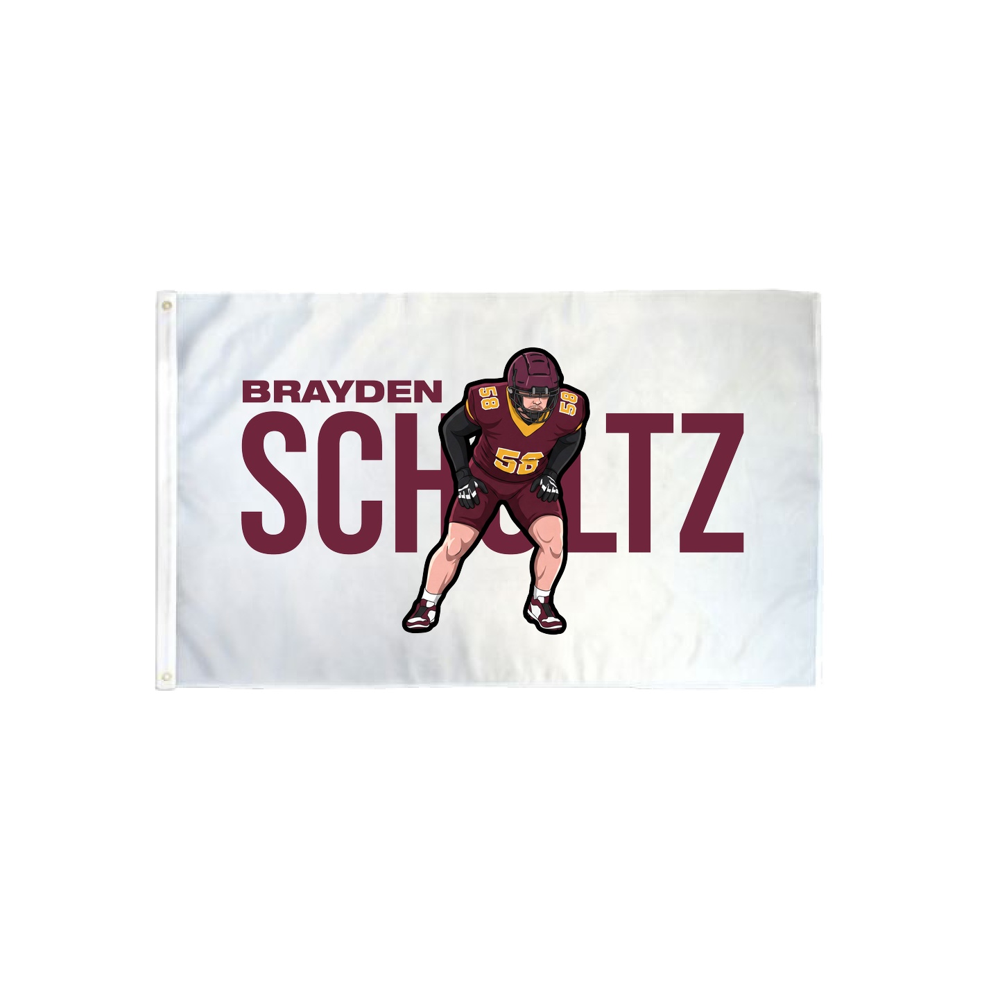 3x5 Flag — Player Name in Classic