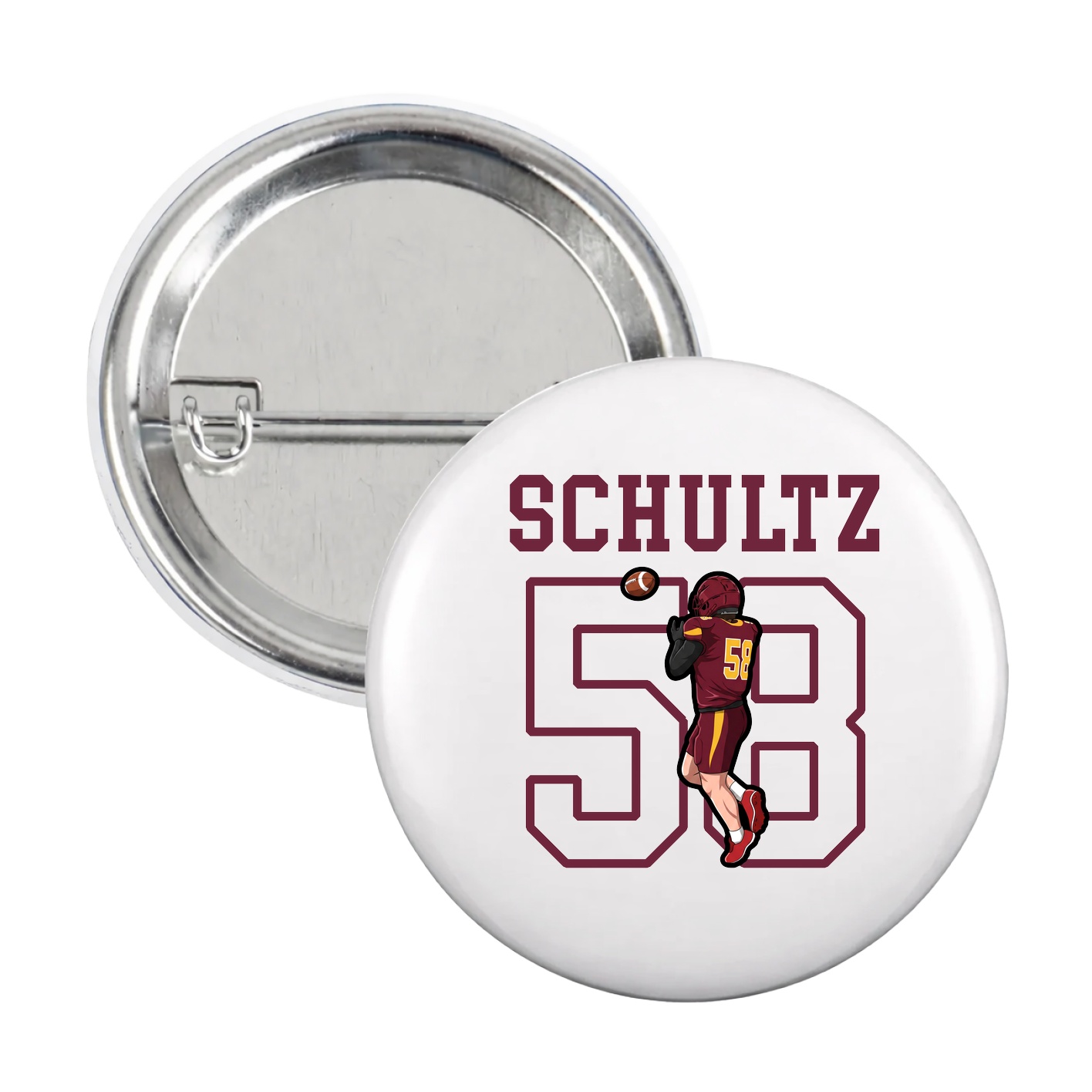 Game Day Button — Shirsey in White