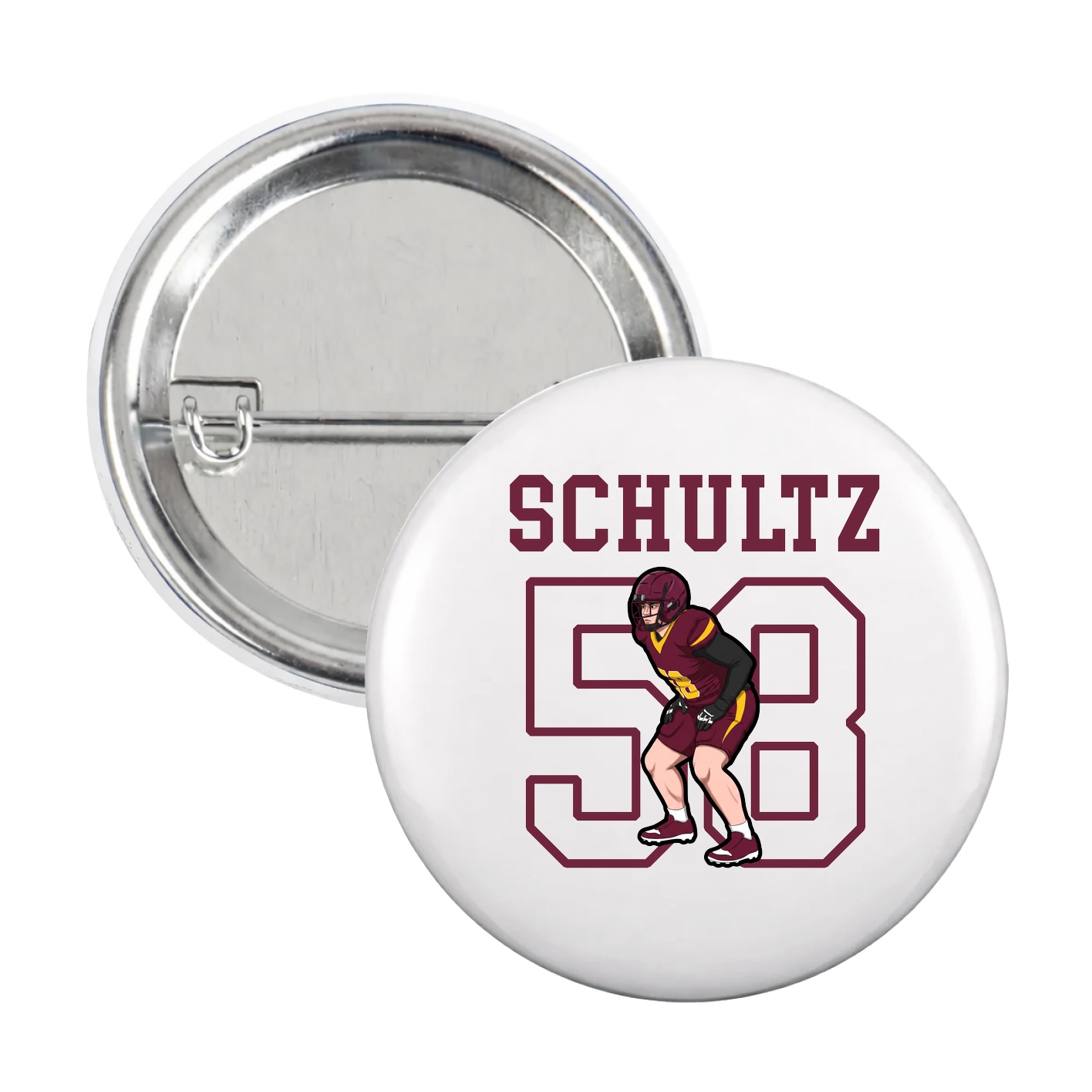 Game Day Button — Shirsey in White
