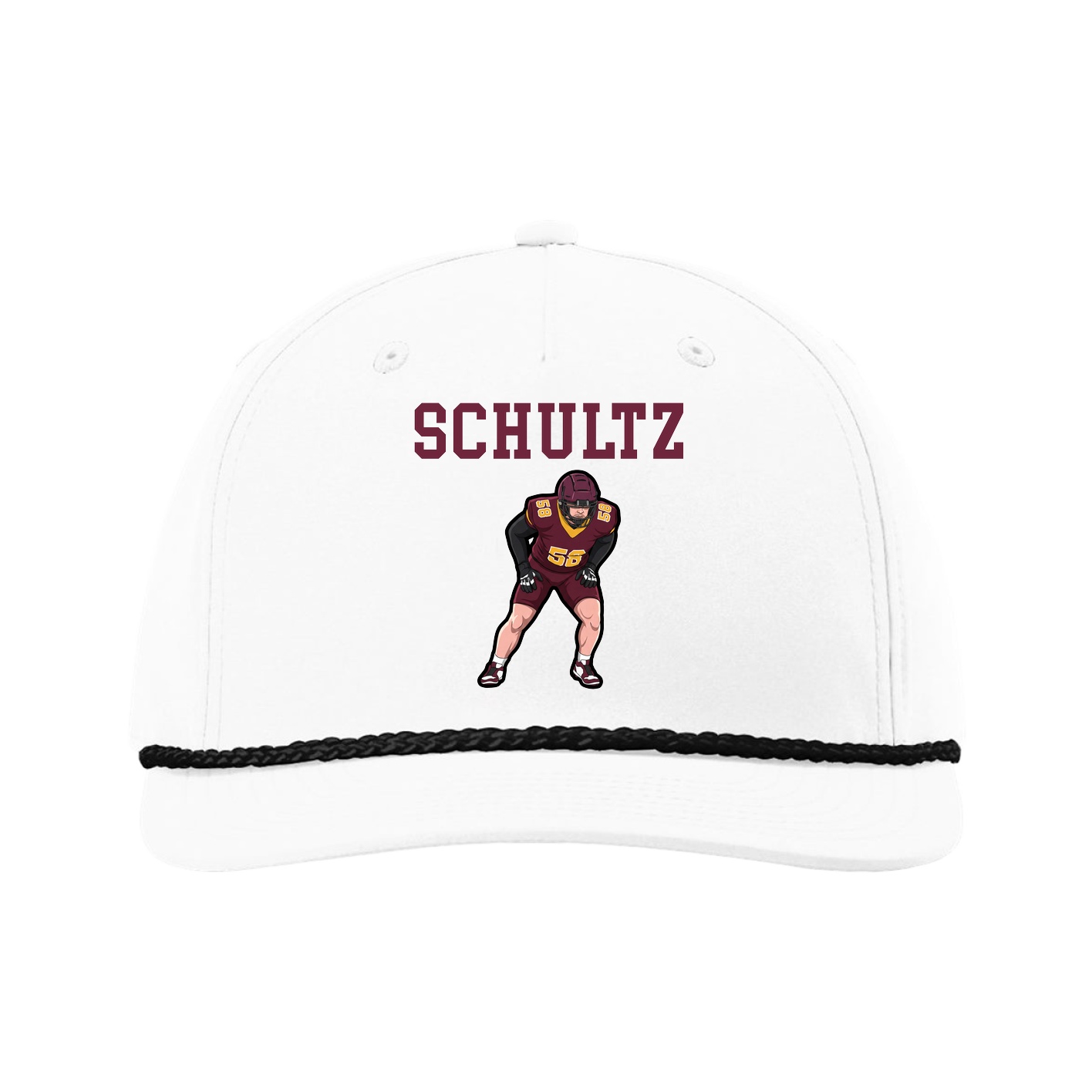 Five-Panel Classic Rope Cap — Shirsey in White