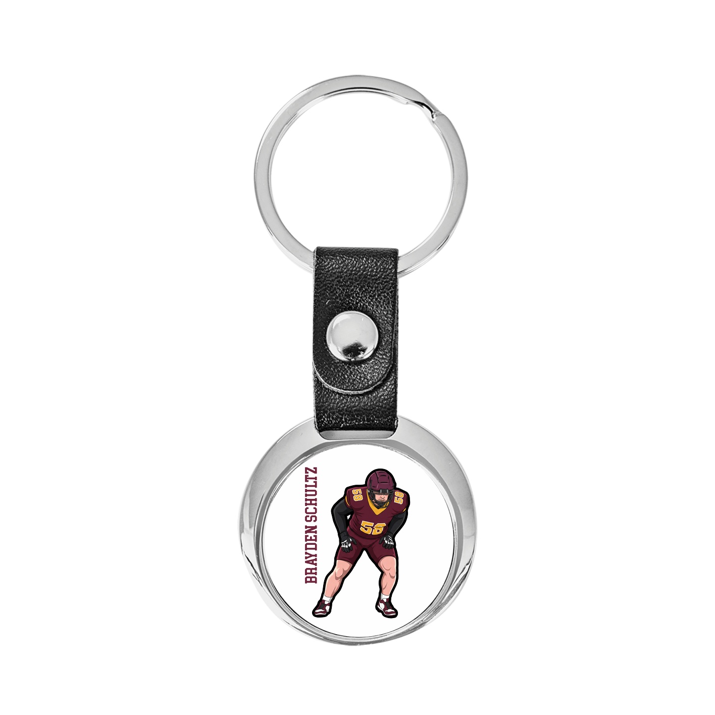 Key Chain — Name Vertical in Classic
