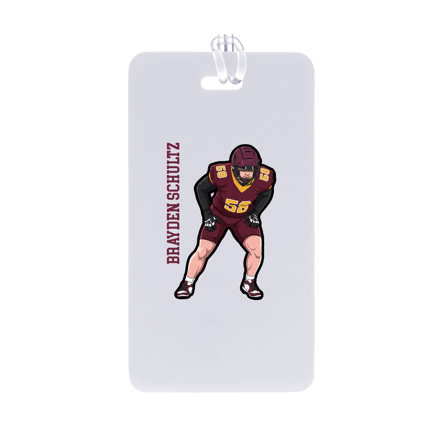 Bag Tag — Name Vertical in Classic