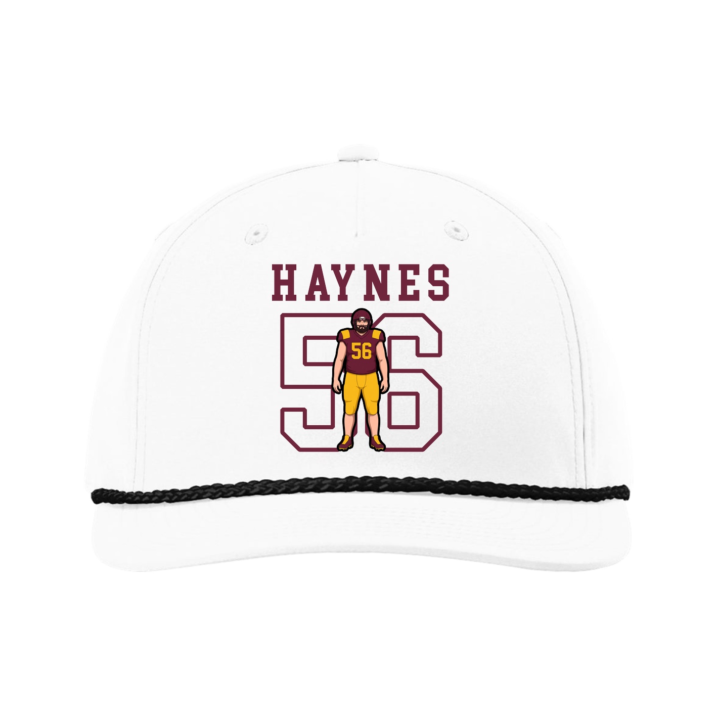 Five-Panel Classic Rope Cap — Shirsey in White