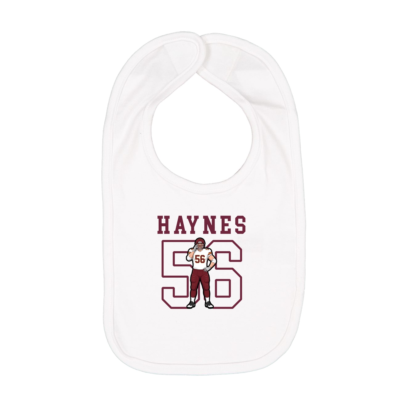 Infant Bib — Shirsey in White