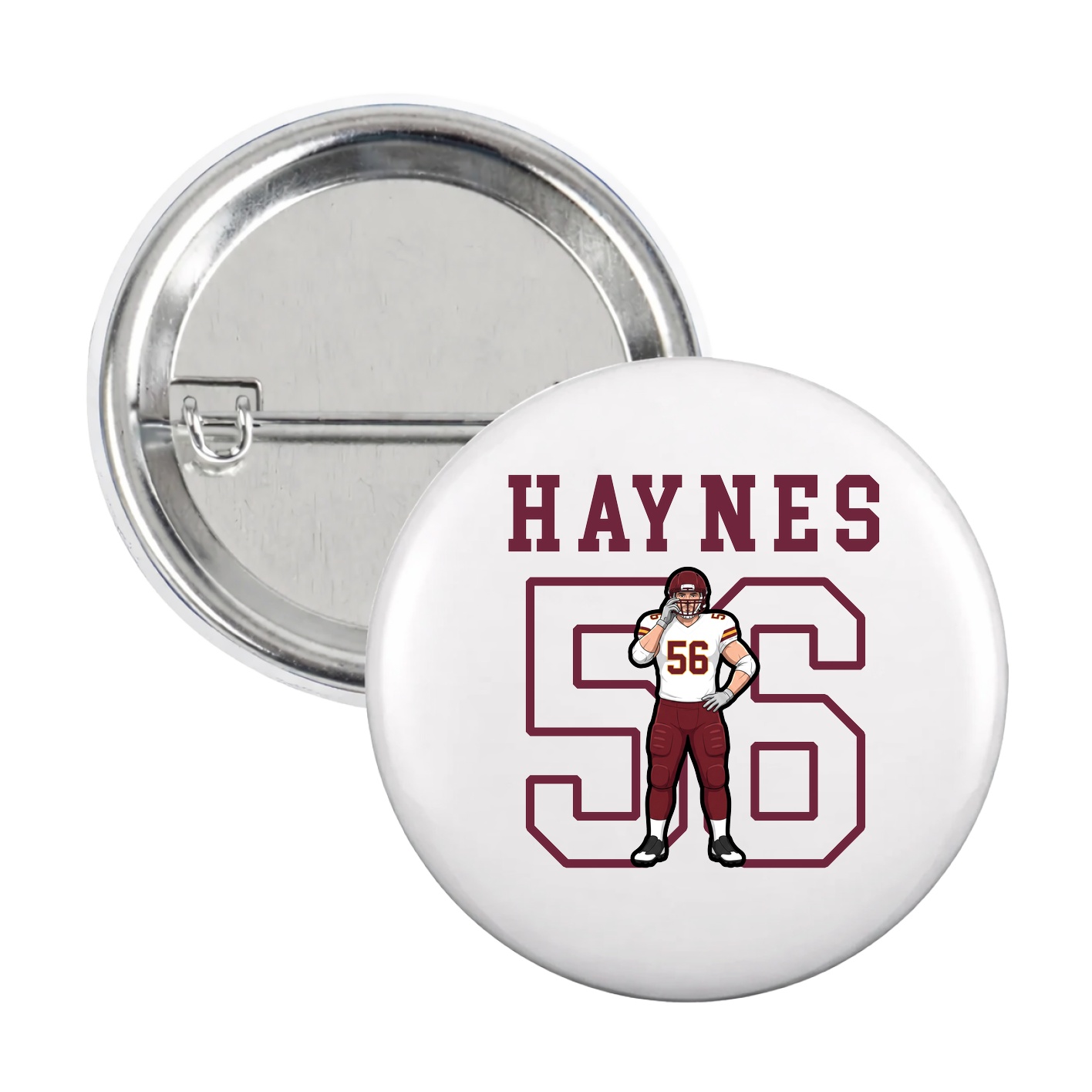 Game Day Button — Shirsey in White