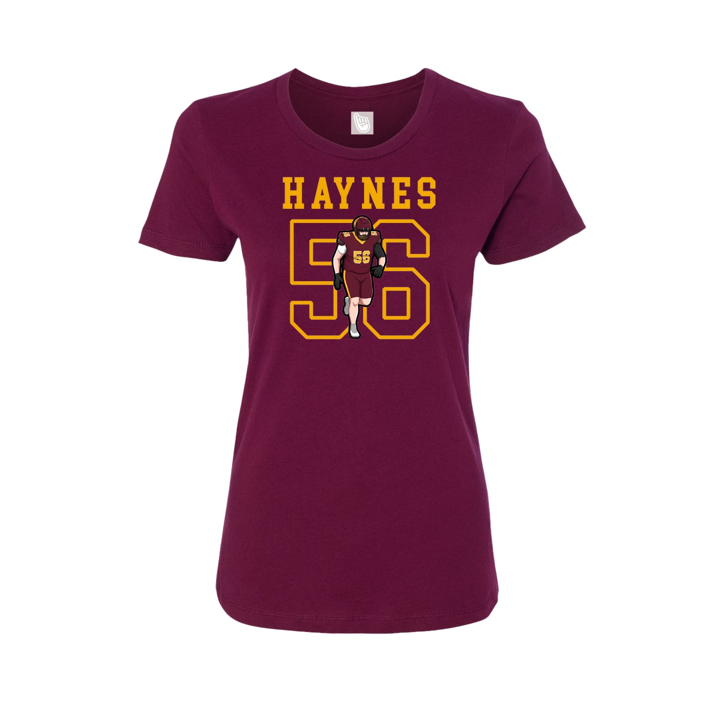 Fitted Women's Tee — Shirsey in Maroon