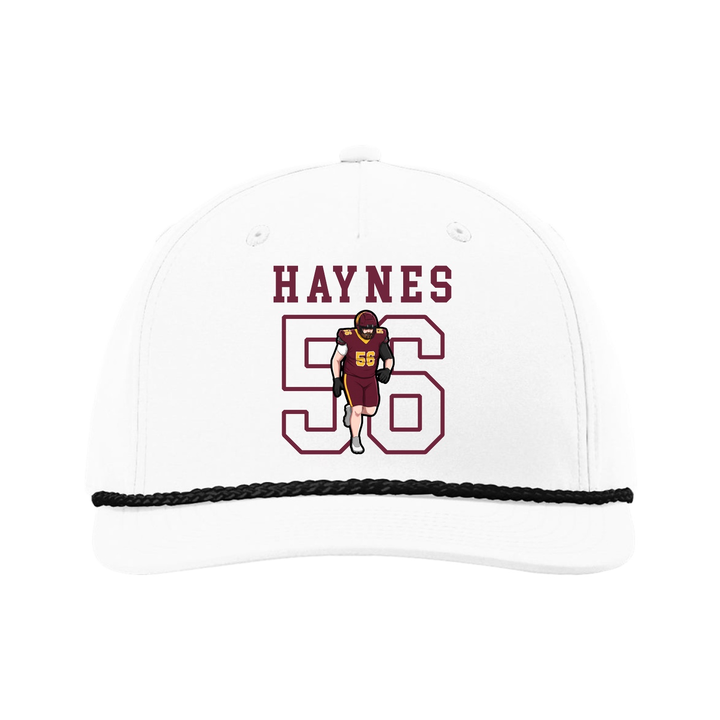 Five-Panel Classic Rope Cap — Shirsey in White