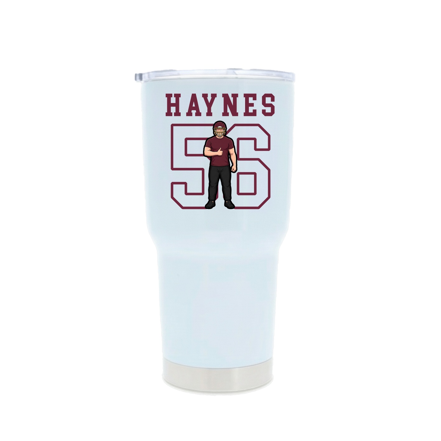 30oz Stainless Steel Tumbler — Shirsey in White