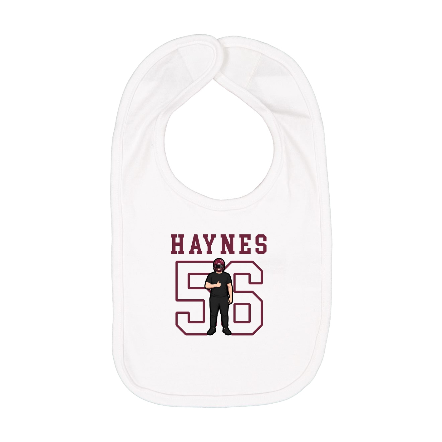 Infant Bib — Shirsey in White