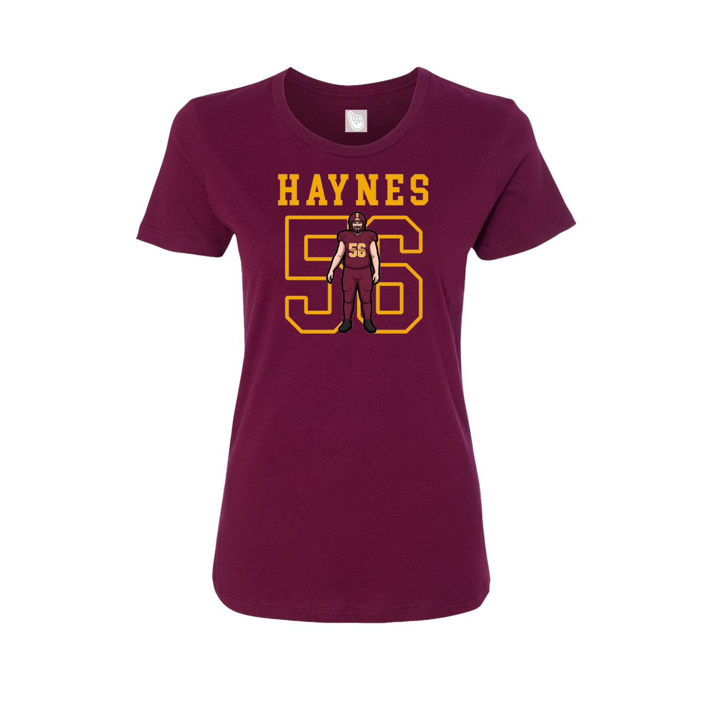 Fitted Women's Tee — Shirsey in Maroon