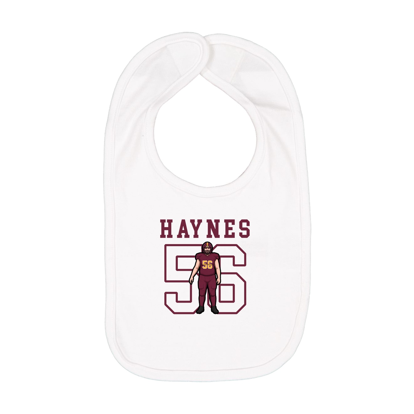 Infant Bib — Shirsey in White