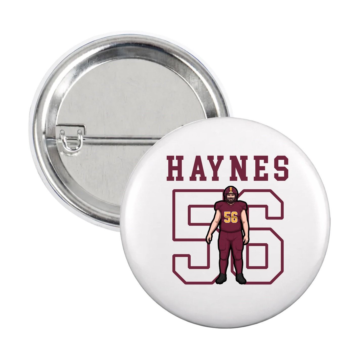 Game Day Button — Shirsey in White