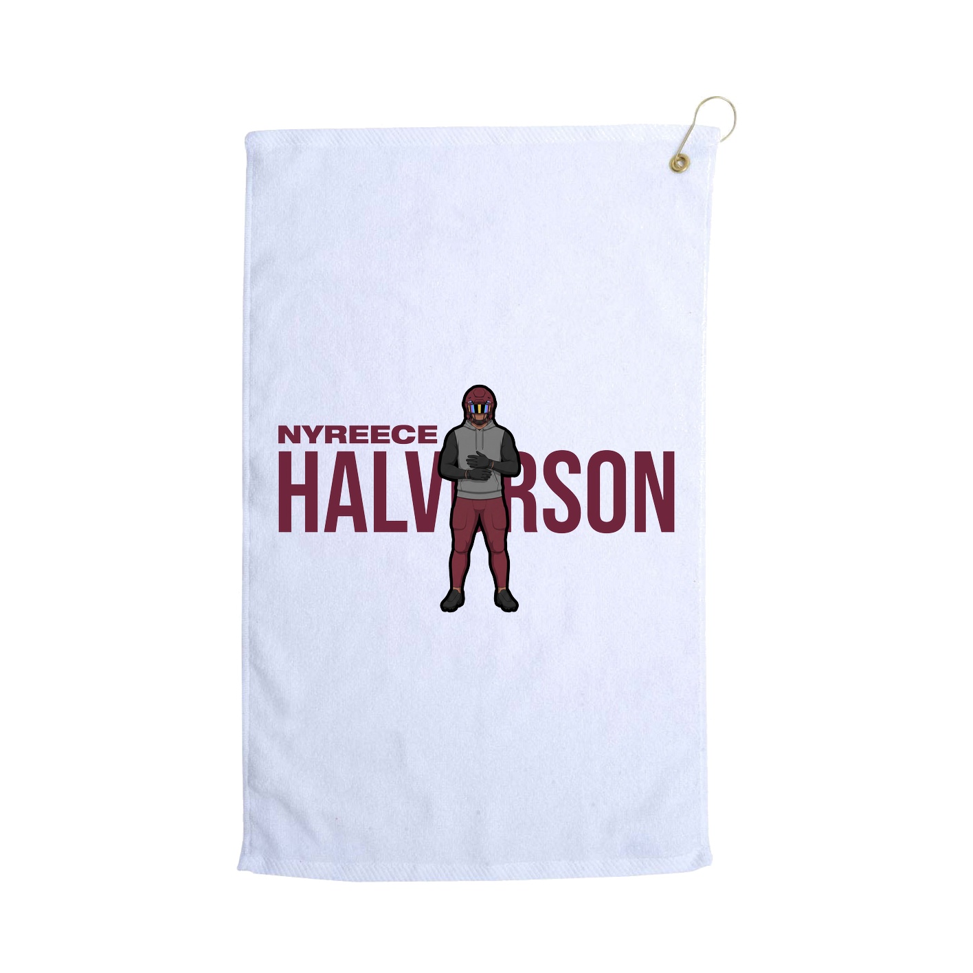 Golf Towel — Player Name in White