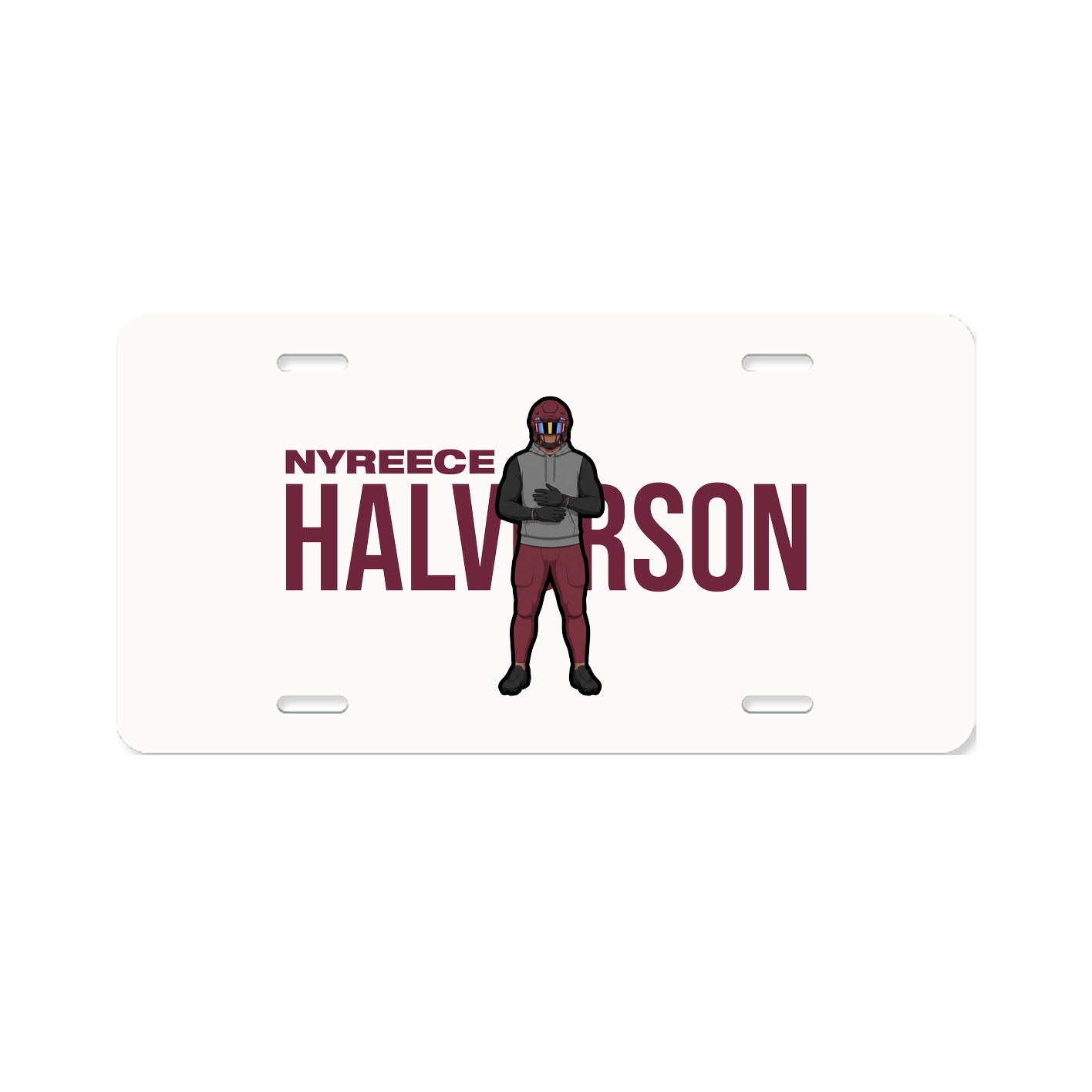 License Plate — Player Name in Classic