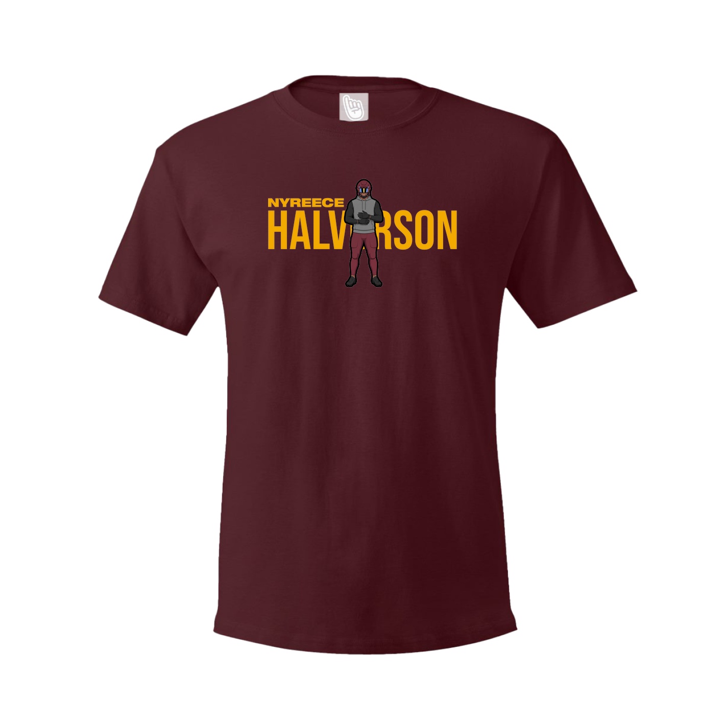 Tee — Player Name in Maroon