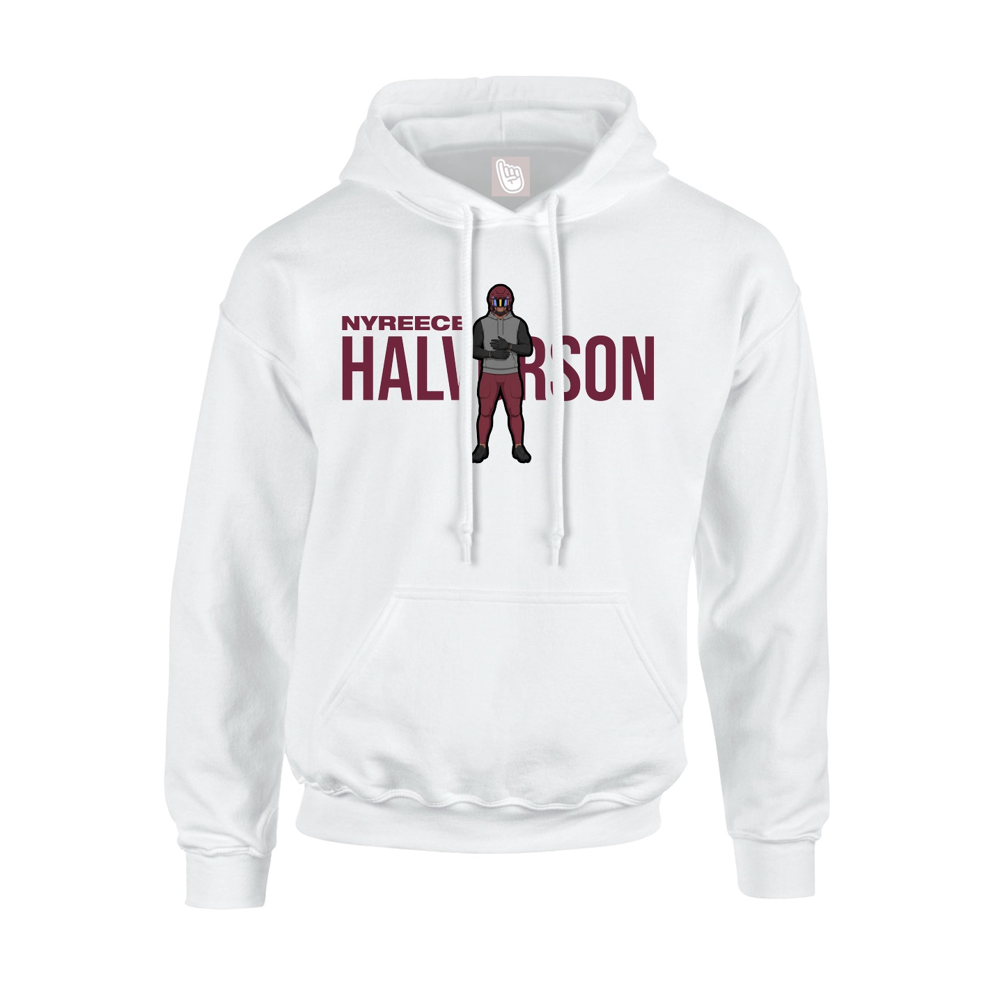 Hoodie — Player Name in White