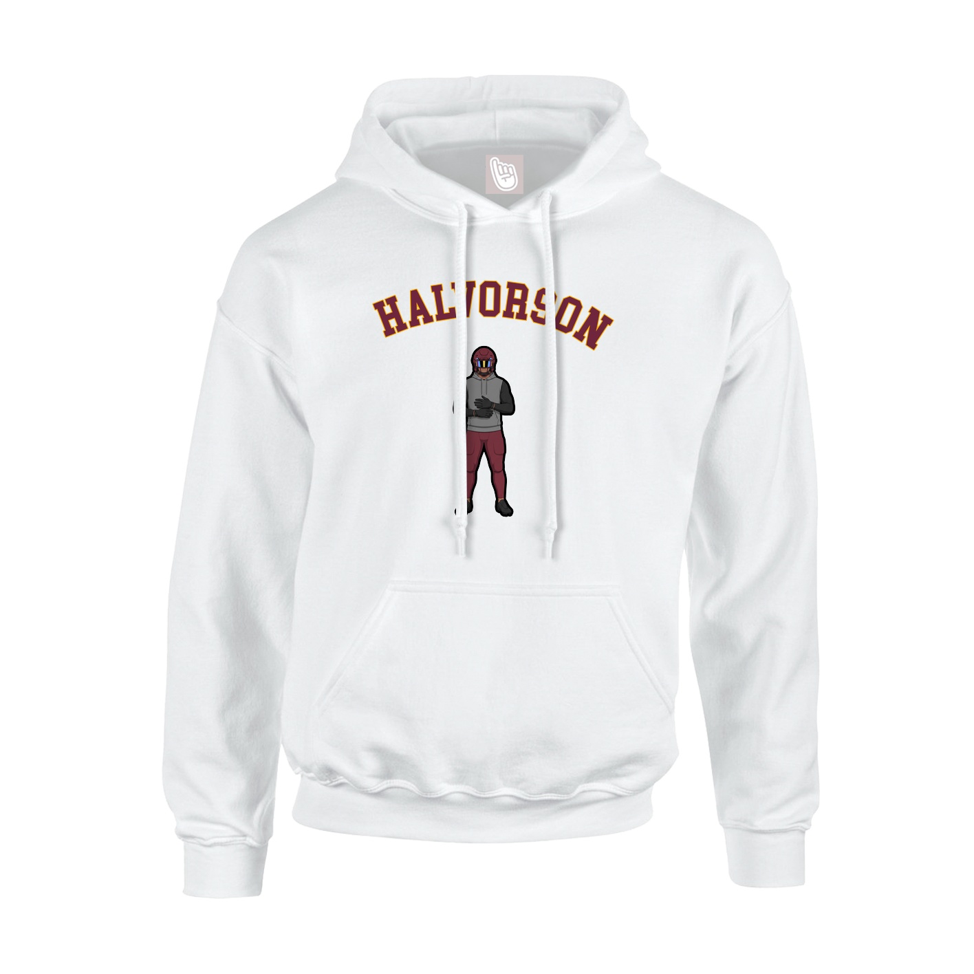 Youth Hoodie — Shirsey Arch in White