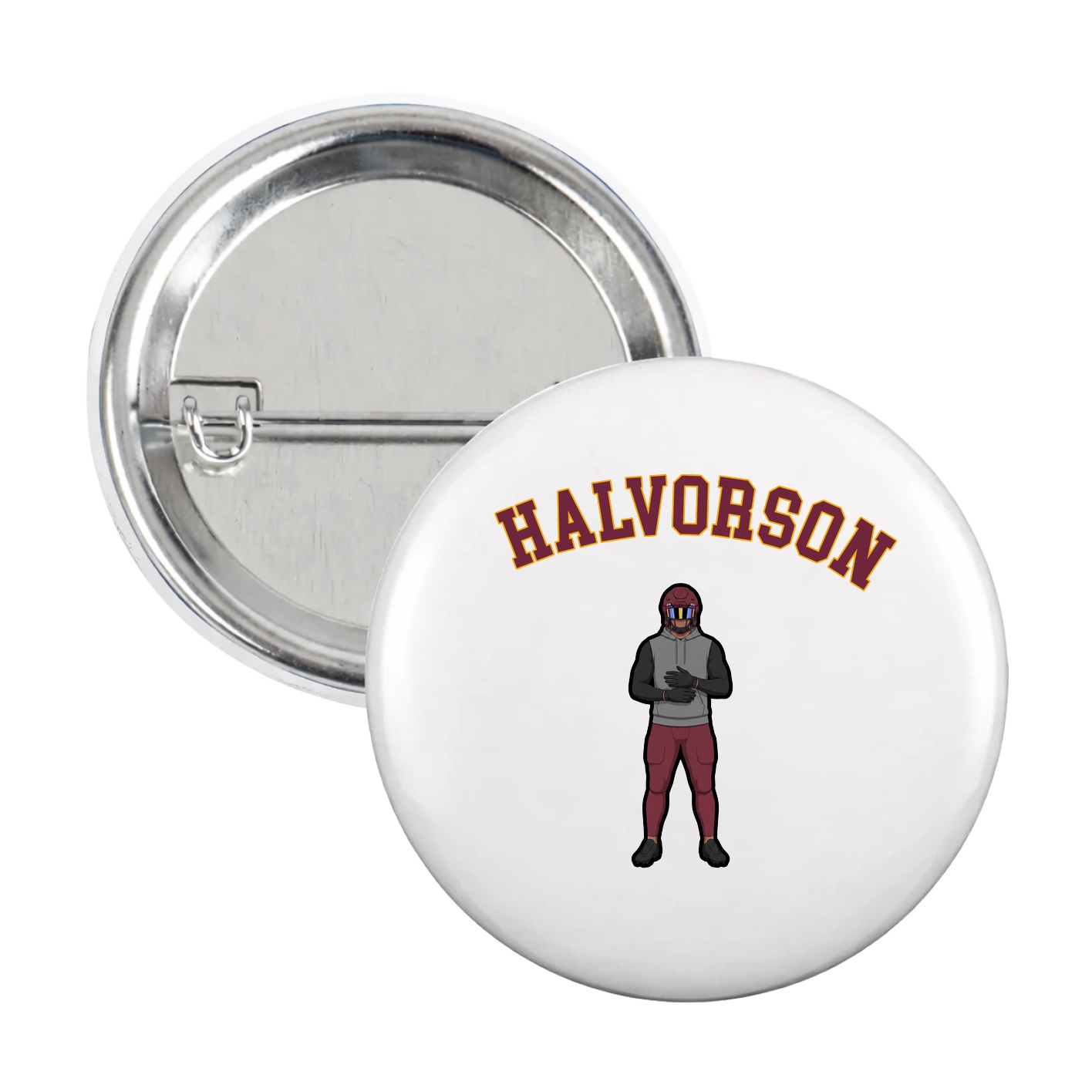 Game Day Button — Shirsey Arch in White