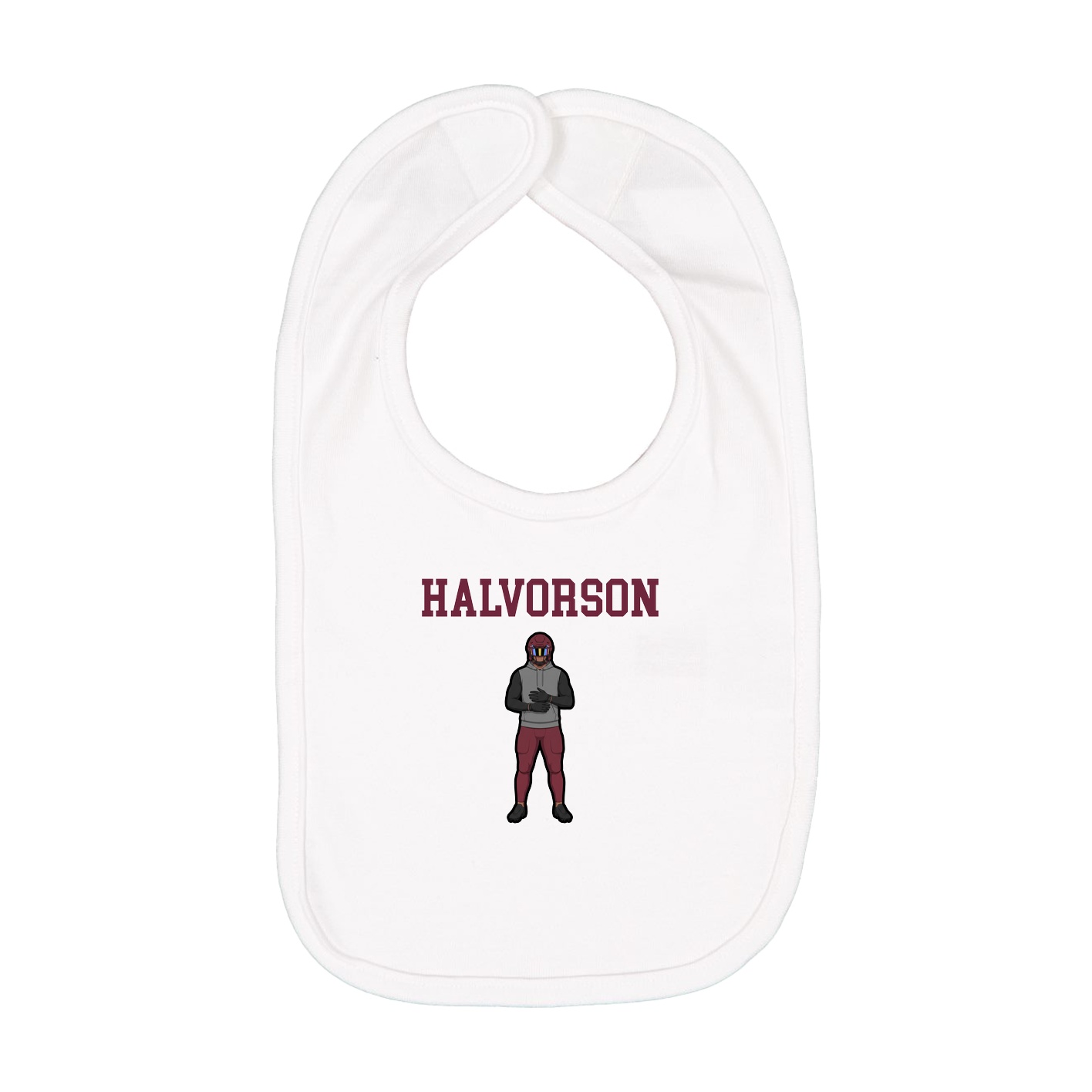 Infant Bib — Shirsey in White
