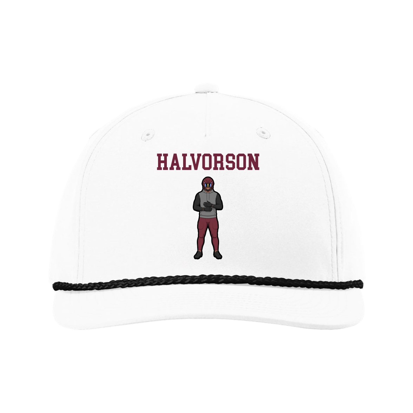Five-Panel Classic Rope Cap — Shirsey in White