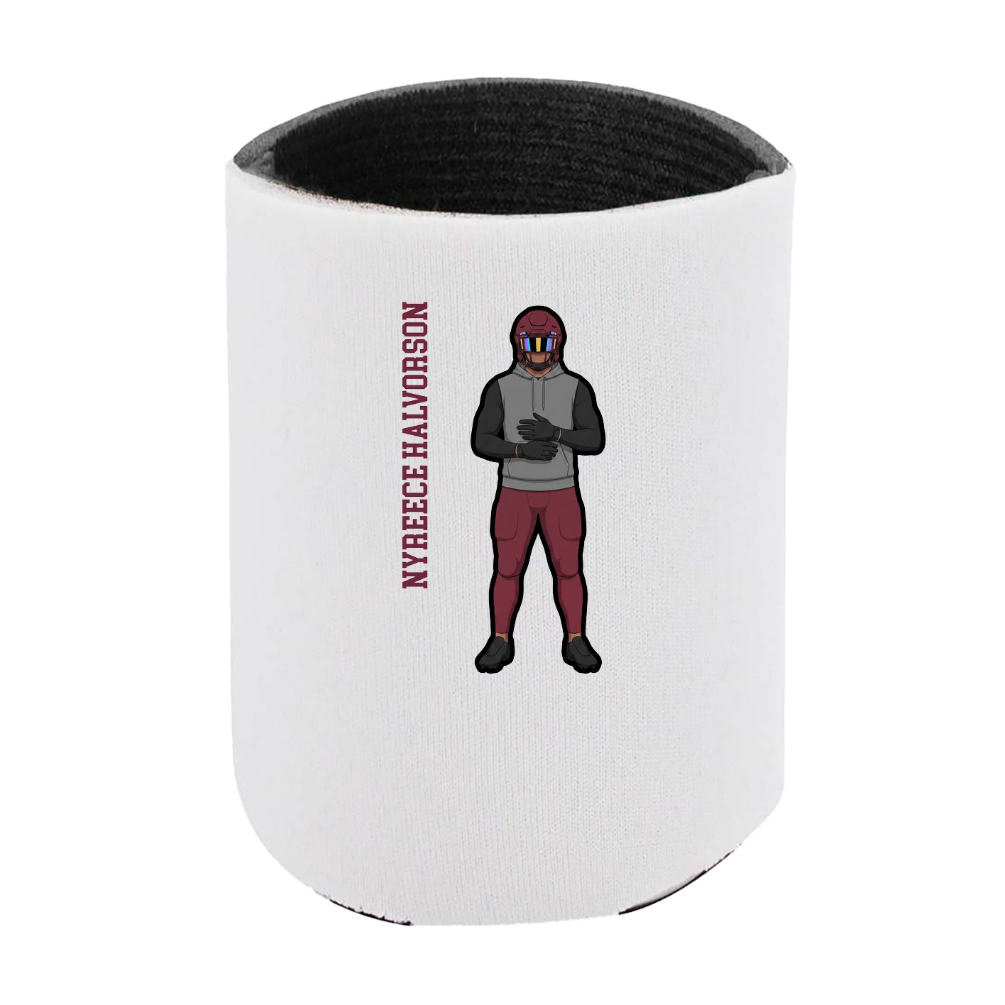 Can Holder — Name Vertical in White
