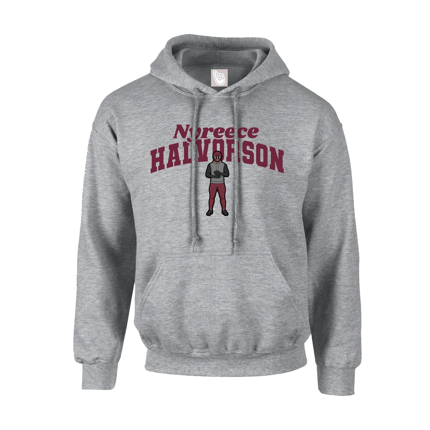 Hoodie — Signature Arch in Grey