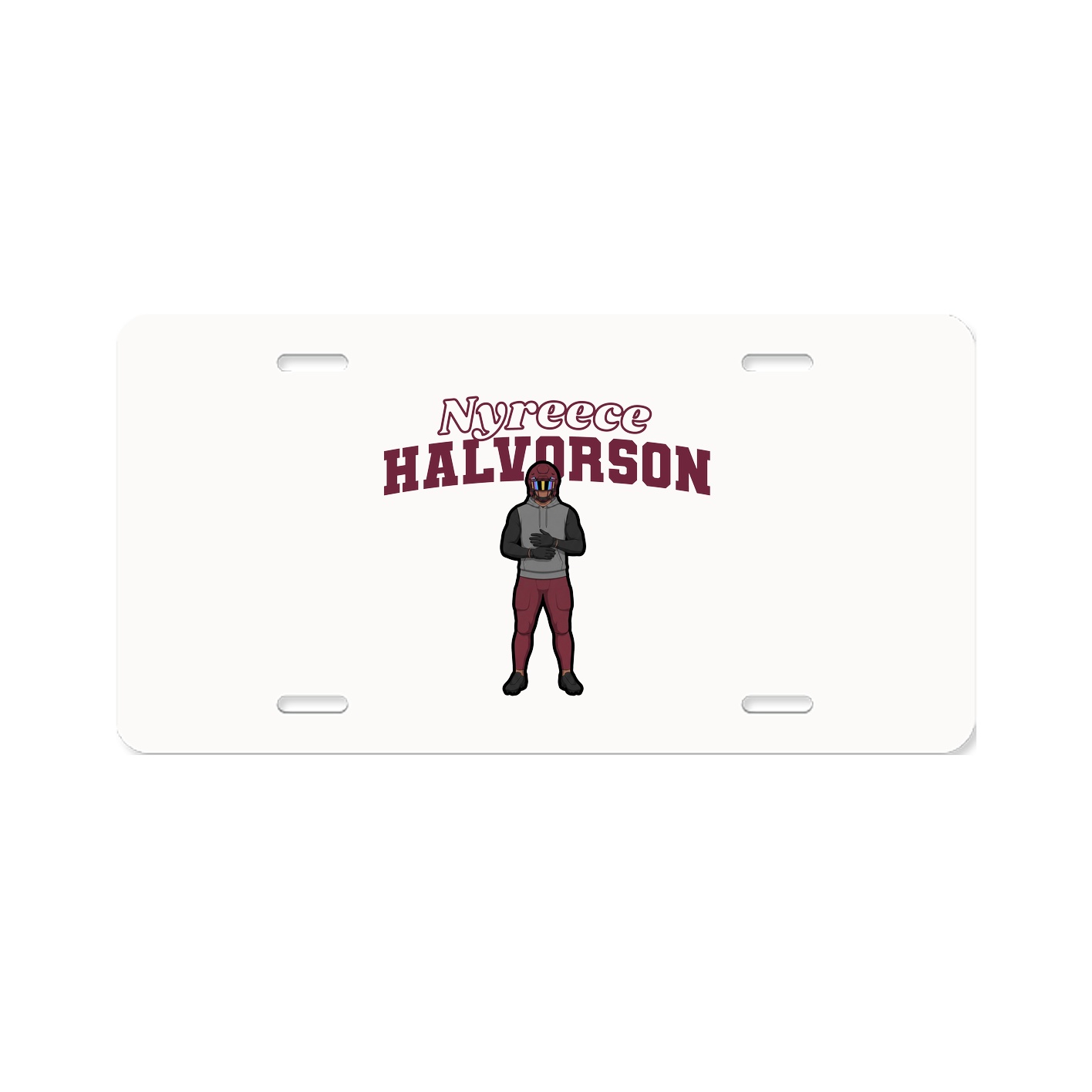License Plate — Name Arch in Classic