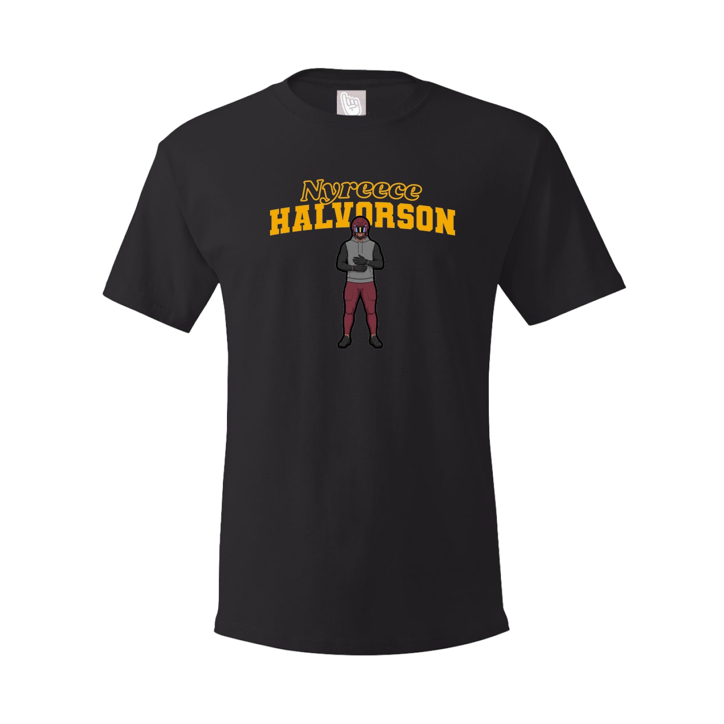 Youth Tee — Name Arch in Black