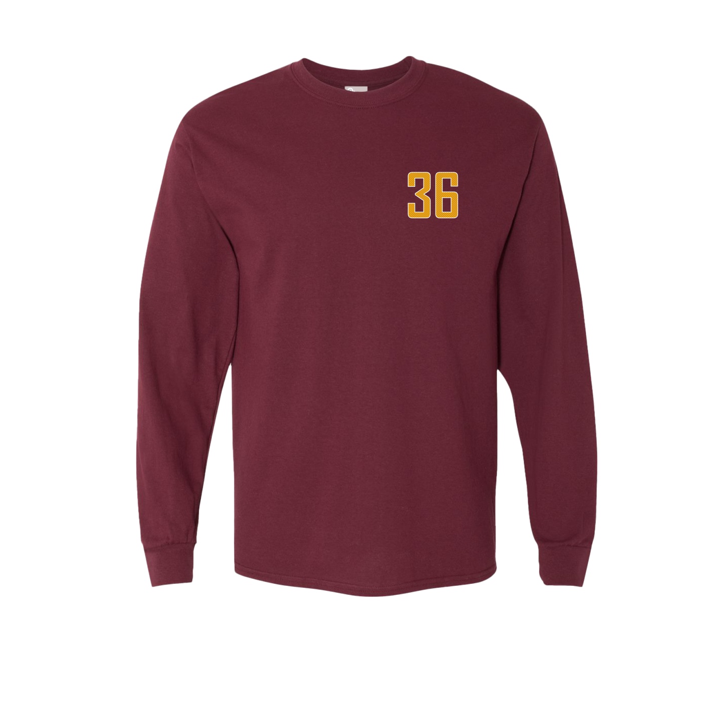 Long Sleeve Tee — Front Shirsy in Maroon