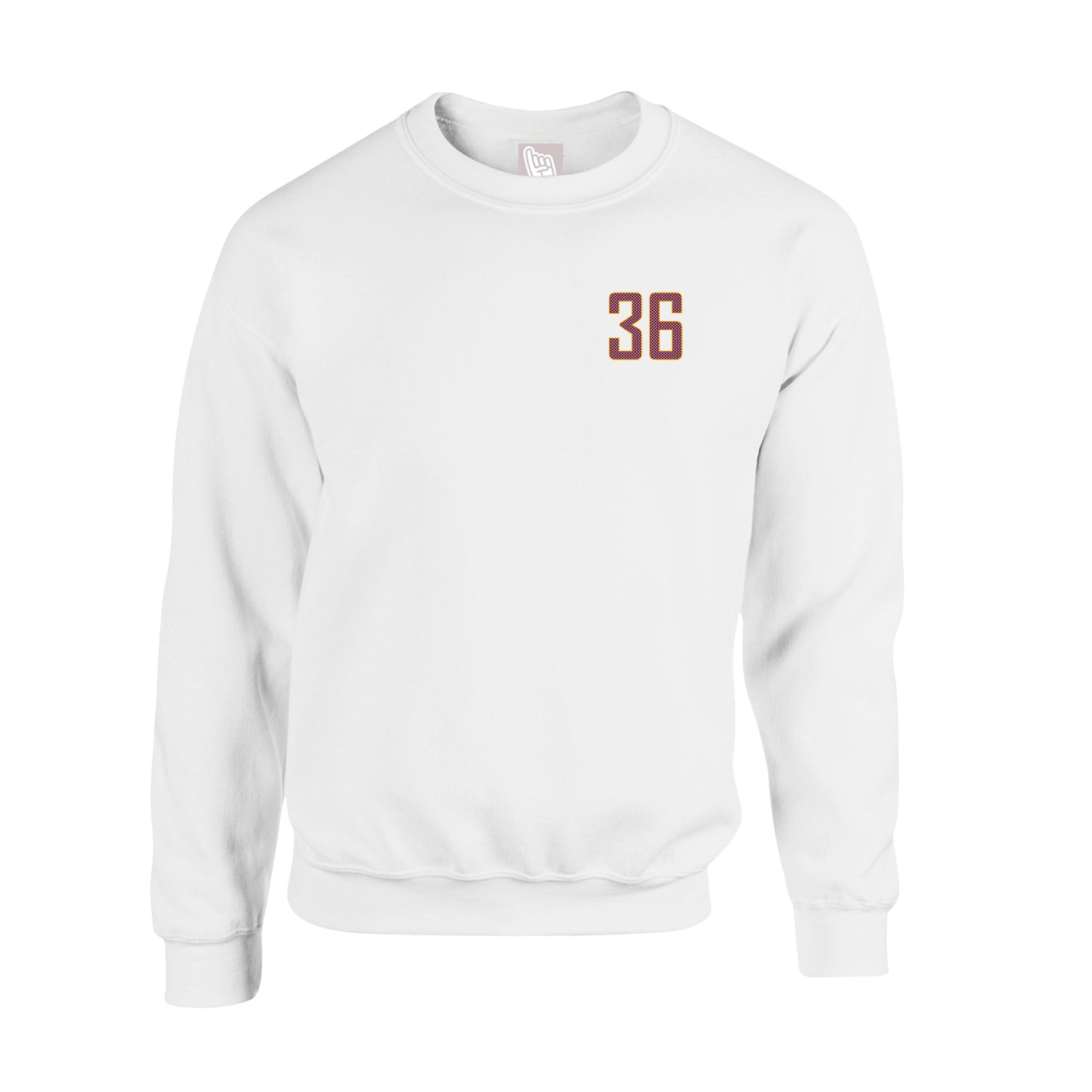 Fleece Crew — Front Shirsy in White