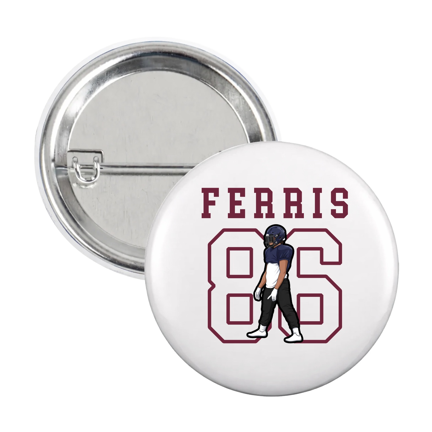Game Day Button — Shirsey in White