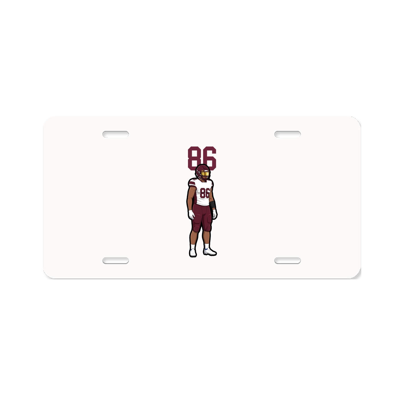 License Plate — Number Top in Classic