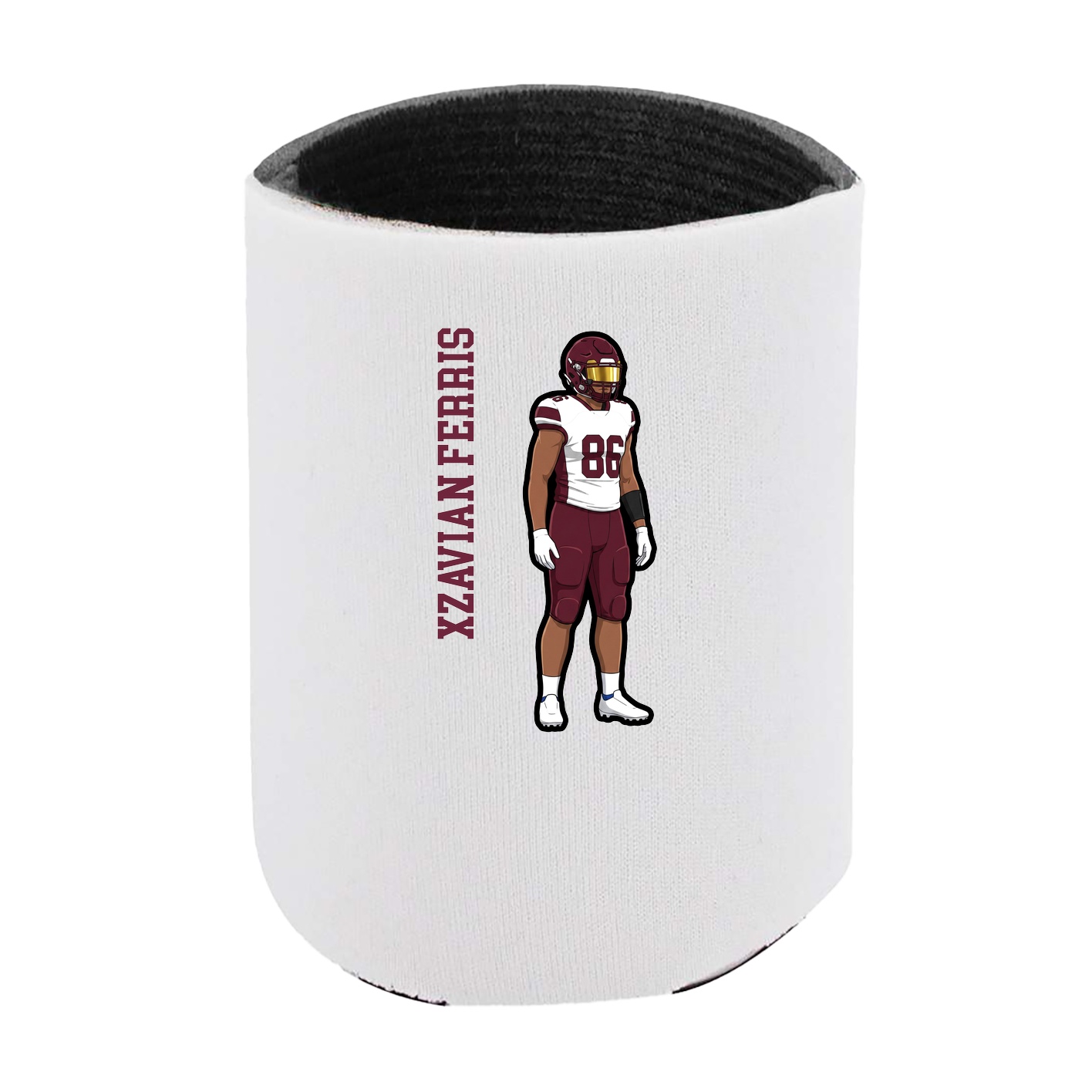 Can Holder — Name Vertical in White