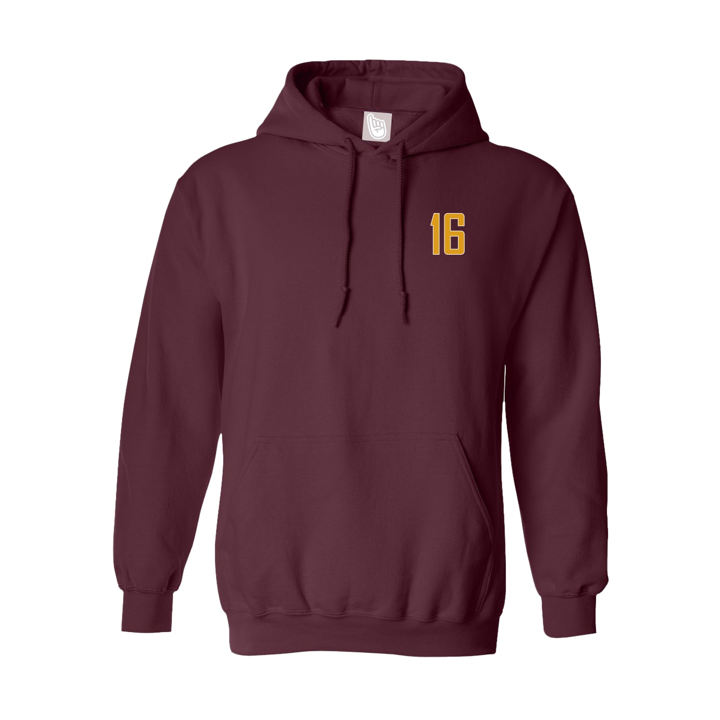 Hoodie — Front Shirsy in Maroon