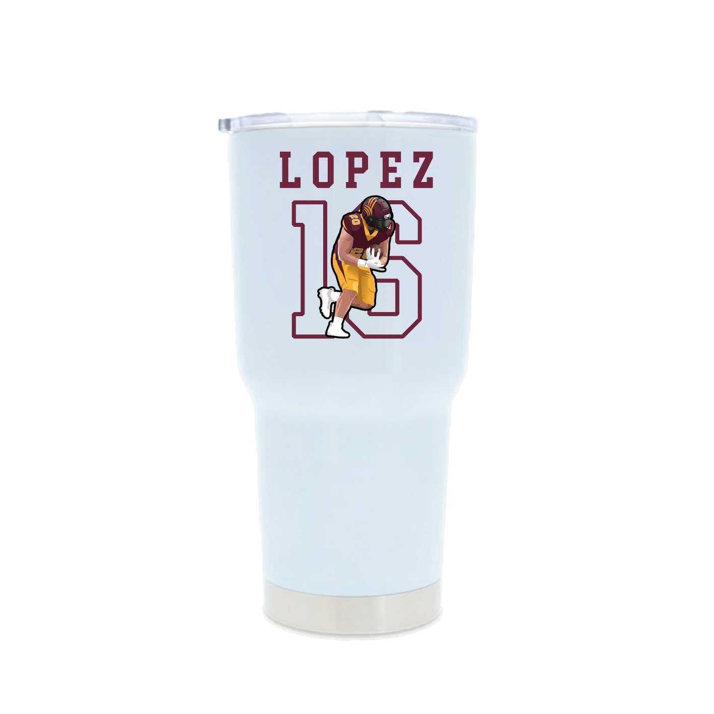30oz Stainless Steel Tumbler — Shirsey in White