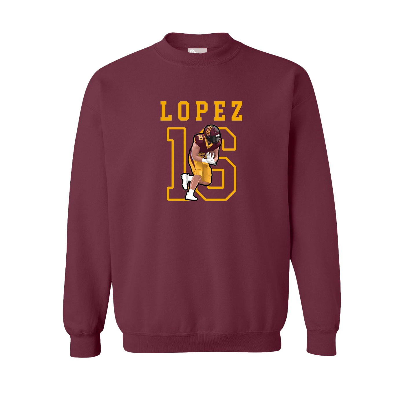 Fleece Crew — Shirsey in Maroon