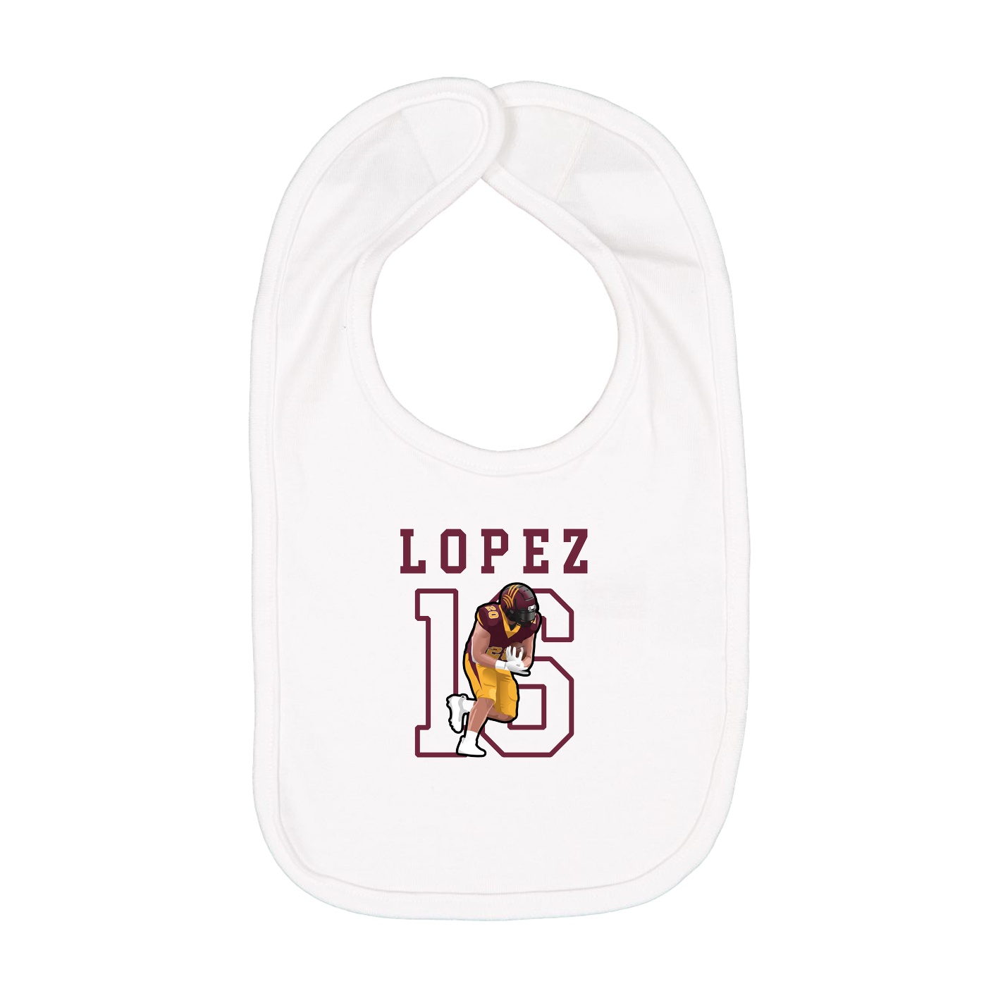 Infant Bib — Shirsey in White
