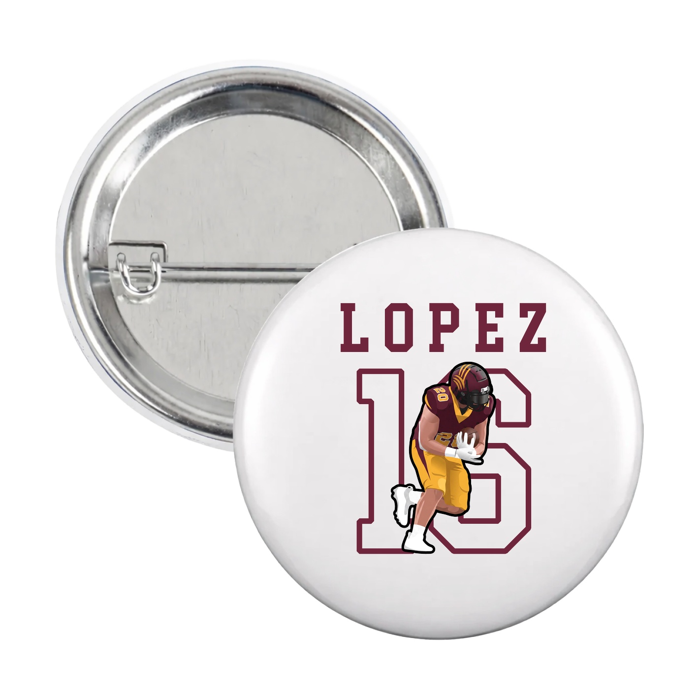 Game Day Button — Shirsey in White