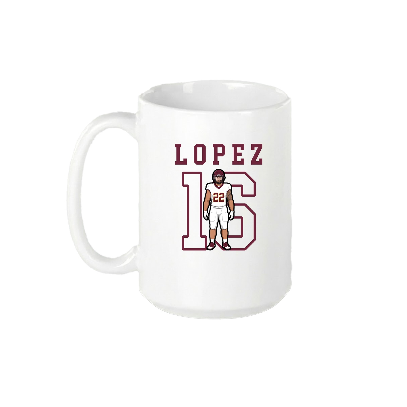 15oz Coffee Mug — Shirsey in White