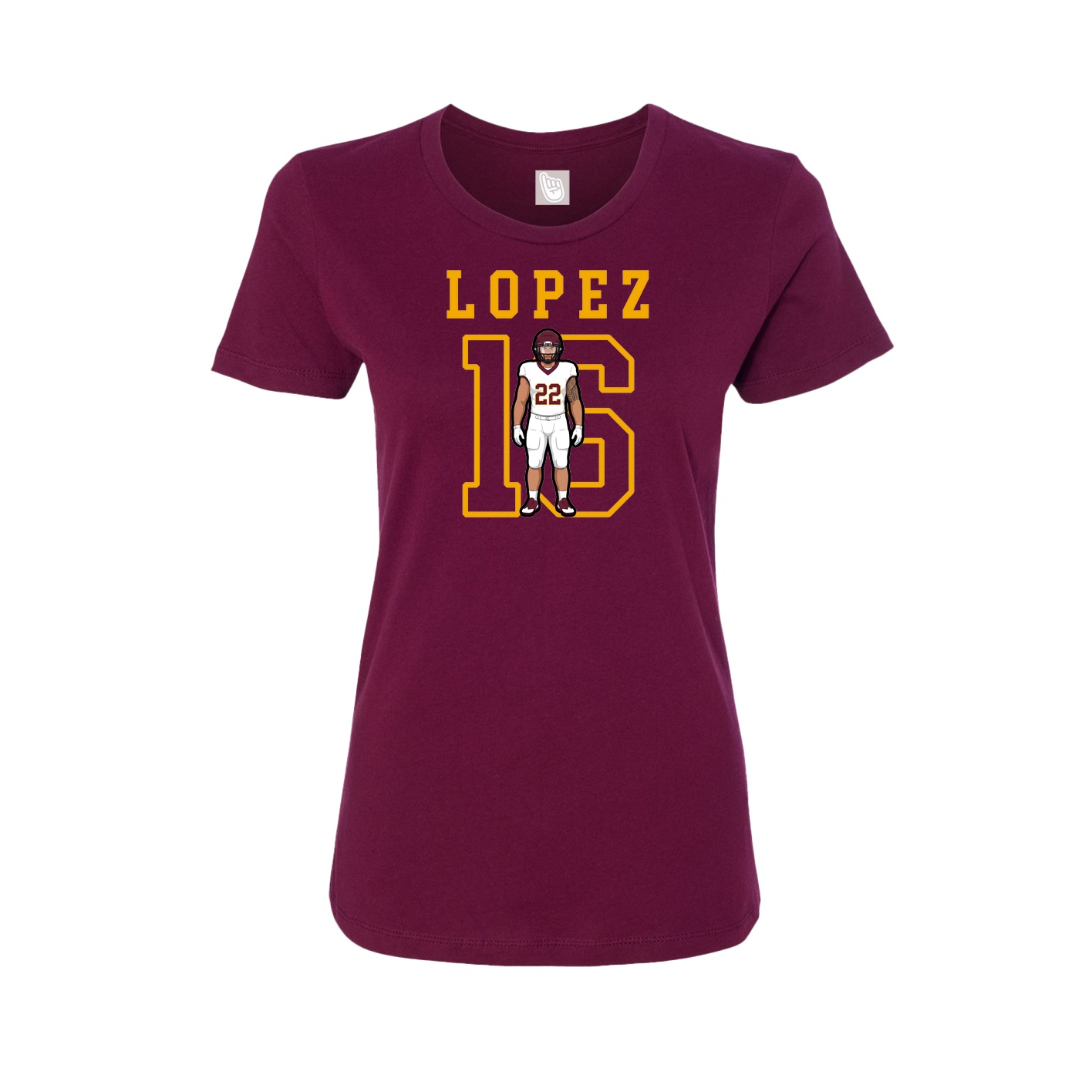 Fitted Women's Tee — Shirsey in Maroon