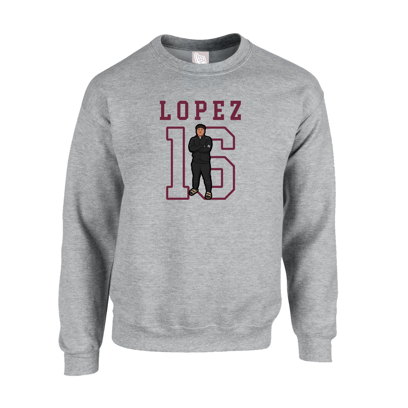 Fleece Crew — Shirsey in Grey