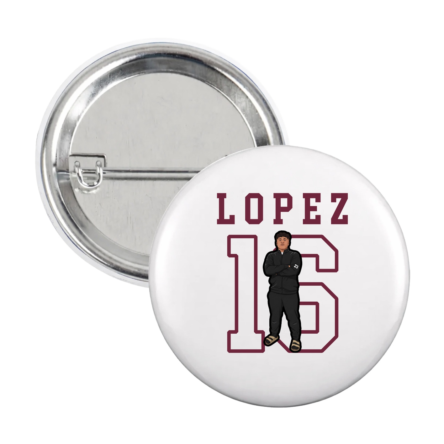 Game Day Button — Shirsey in White