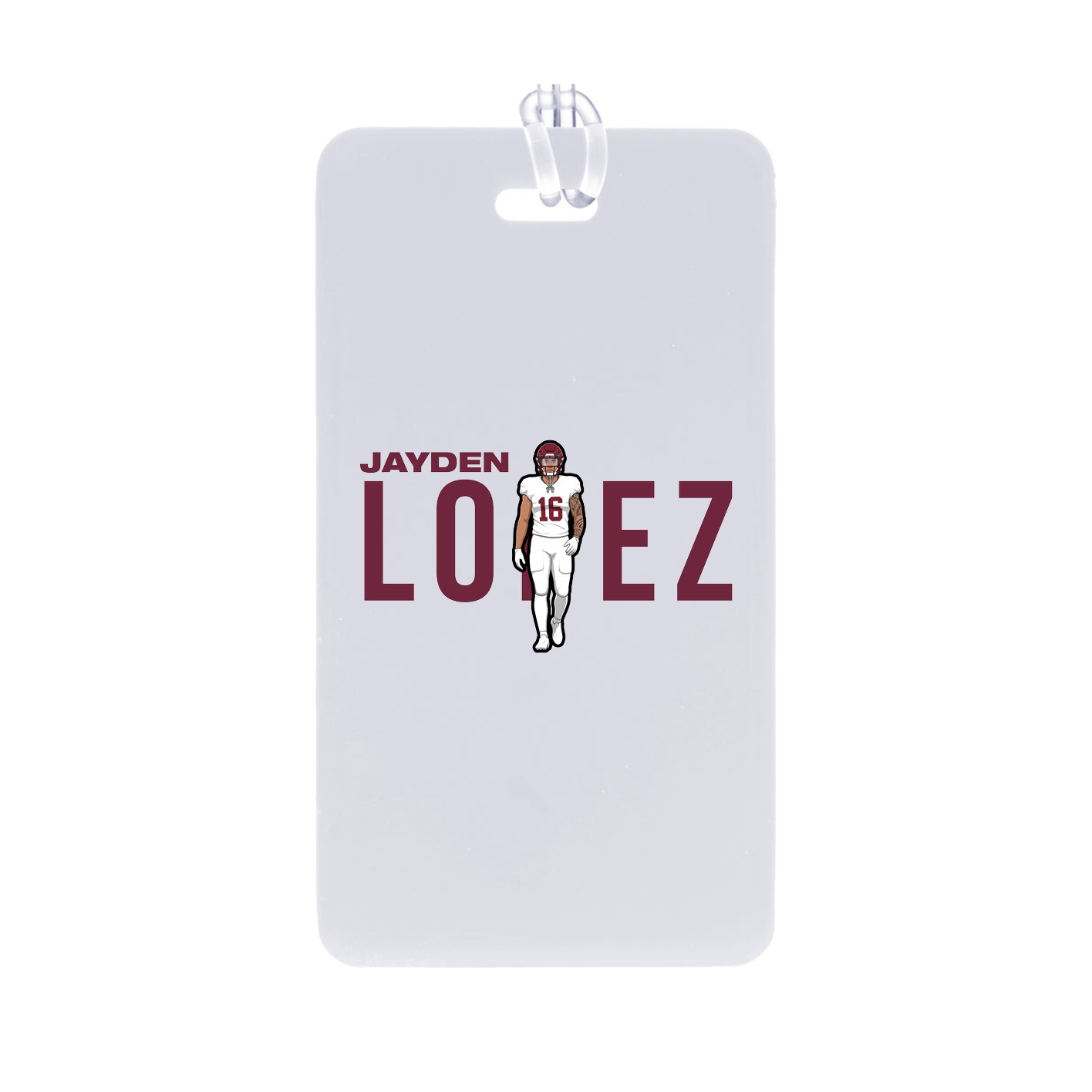 Bag Tag — Player Name in Classic